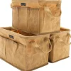 Denifiter Werkzeugtasche aus gewachstem Segeltuch, 3er-Pack, Khaki