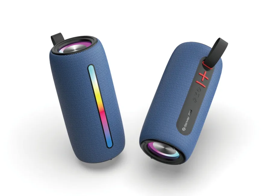 Denver BTL-360 Bluetooth-Lautsprecher, 2×50W, mit RGB-Beleuchtung