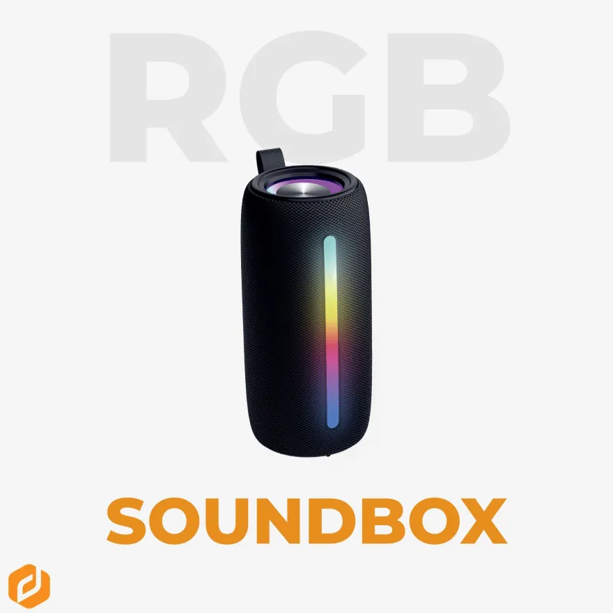 Denver BTL-360 Bluetooth-Lautsprecher, 2×50W, mit RGB-Beleuchtung