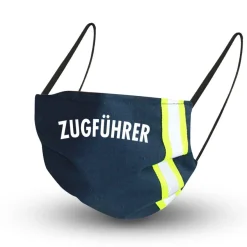 Design Maske in Dunkelblau mit zertifizierten Innenvlies - Zugführer - 15804 + Grati
