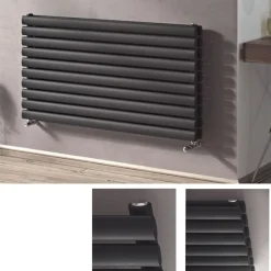 Design Paneelheizkörper horizontal Forte anthrazit Heizkörper Badheizkörper
