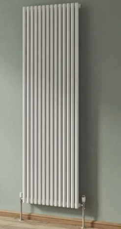 Design Röhrenradiator Espacio vertikal weiss Röhrenheizkörper Heizwand Heizung