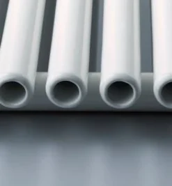 Design Röhrenradiator Espacio vertikal weiss Röhrenheizkörper Heizwand Heizung