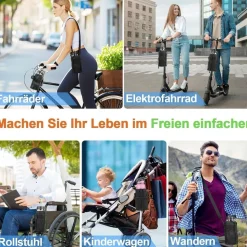 Desing Wish Fahrrad Getränkehalter mit Netztasche und Schultergurt, Schwarz
