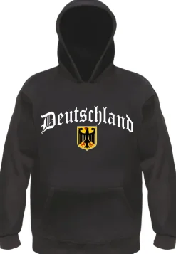 Deutschland Kapuzensweatshirt - Altdeutsch mit Wappen - Hoodie Kapuzenpullover