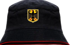 Deutschland Wappen Fischerhut - bedruckt - Bucket Hat Anglerhut Hut