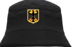 Deutschland Wappen Fischerhut - bedruckt - Bucket Hat Anglerhut Hut