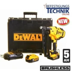 DeWALT Akku Nagler Stiftnagler Stauchkopfnagler DCN660P2 18V 2x5,0 Ah 32-64mm 20° BR