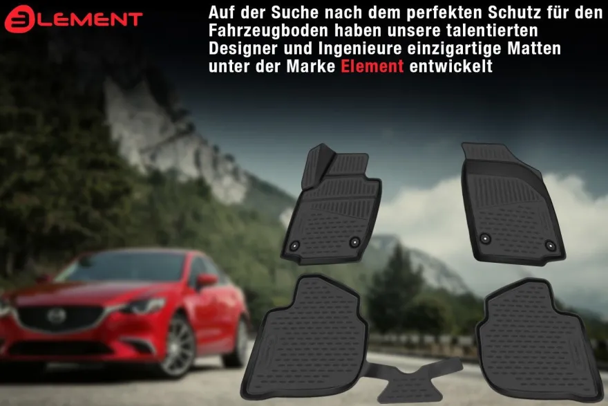 3D Gummimatten Fussmatten fur NISSAN Titan XD Crew Cab 2016-2018 pick-up, 4 tlg