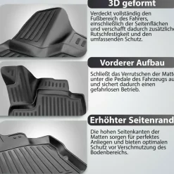 3D Gummimatten Fussmatten LEXUS RX 350 2009-2012 4tlg