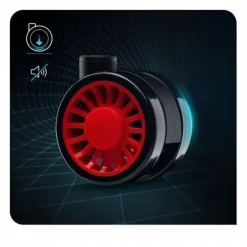 Diablo X-Horn Gaming Stuhl Bürostuhl Schreibtischstuhl Schwarz-Rot, Größe Small