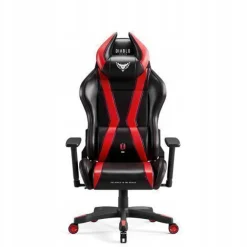 Diablo X-Horn Gaming Stuhl Bürostuhl Schreibtischstuhl Schwarz-Rot, Größe Small