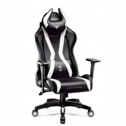 Diablo X-Horn Gaming Stuhl Bürostuhl Schreibtischstuhl Schwarz-Weiß, Größe Normal