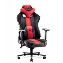 Diablo X-Player Gaming Stuhl Bürostuhl Schreibtischstuhl Anthrazit-Rot, Größe: Normal