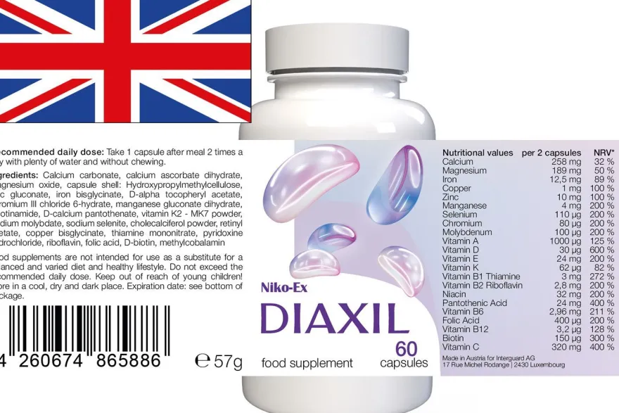Diaxil - 180 Kapseln (3 x 60 Kapseln) - 3er Pack
