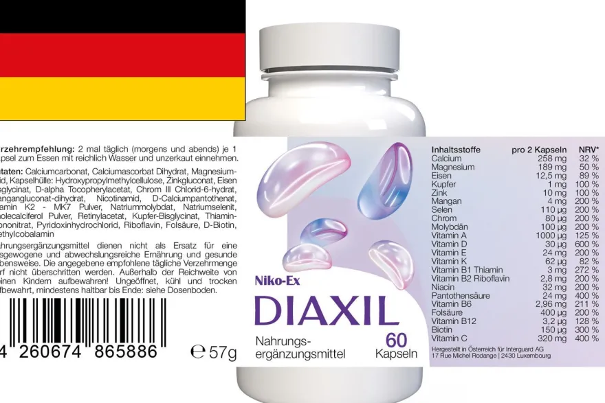 Diaxil - 180 Kapseln (3 x 60 Kapseln) - 3er Pack
