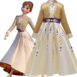 Die Eiskonigin Elsa Anna Prinzessin Halloween Kostume Madchen Party Kleider