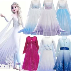 Die Eiskonigin Elsa Anna Prinzessin Halloween Kostume Madchen Party Kleider