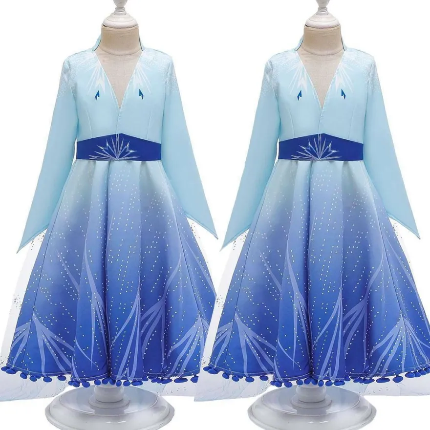 Die Eiskonigin Elsa Anna Prinzessin Halloween Kostume Madchen Party Kleider