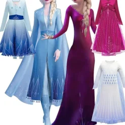 Die Eiskonigin Elsa Anna Prinzessin Halloween Kostume Madchen Party Kleider