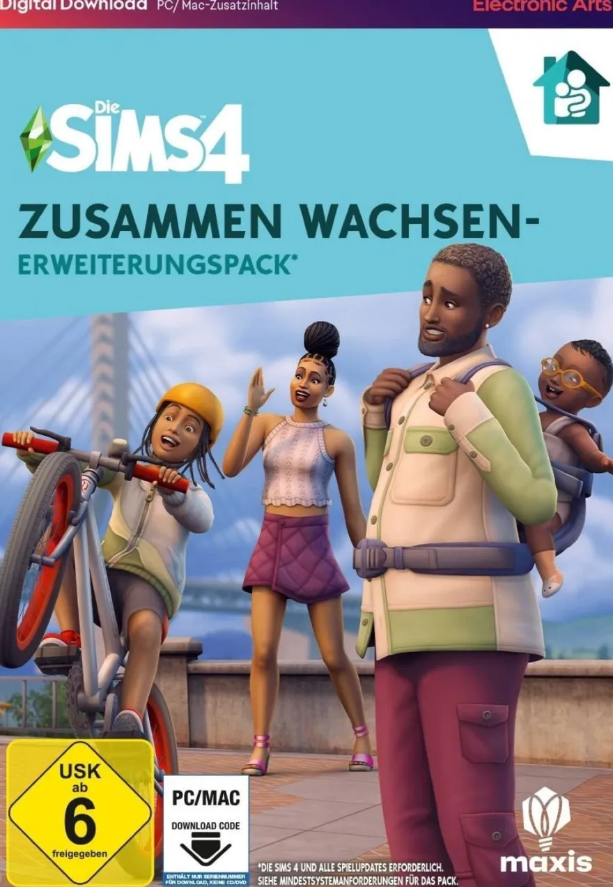 Die Sims 4 Zusammen wachsen DLC (PC, 2023, Nur EA APP Key Download Code) Keine DVD
