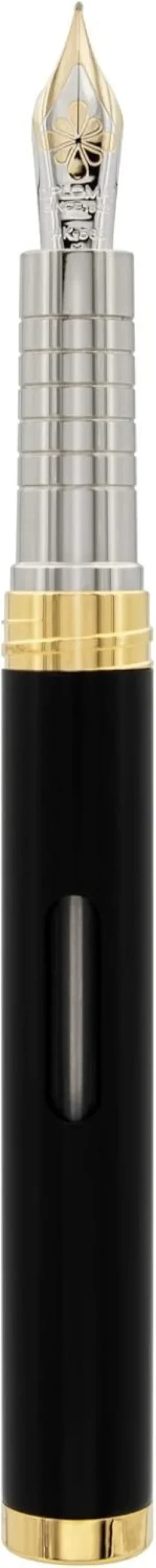 Diplomat Premium Füllhalter Nexus Black/Gold, vergoldete Feder