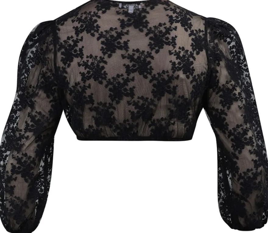 Dirndlbluse Teilheim schwarz