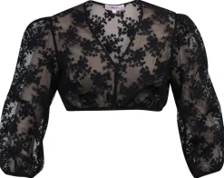 Dirndlbluse Teilheim schwarz