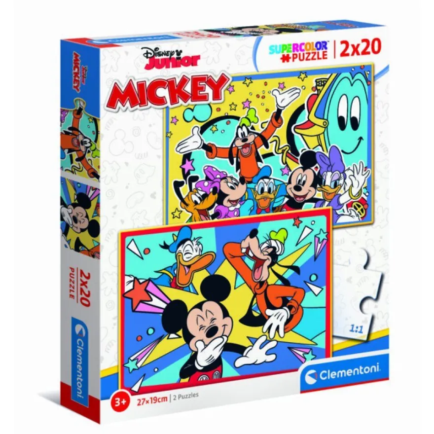Disney Mickey-Puzzle 2x20Stück