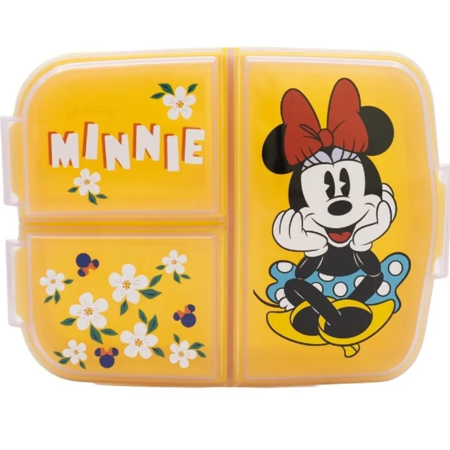 Disney Minnie Mouse Kinder Brotdose – Lunchbox mit 3 Fächern & tollem Design