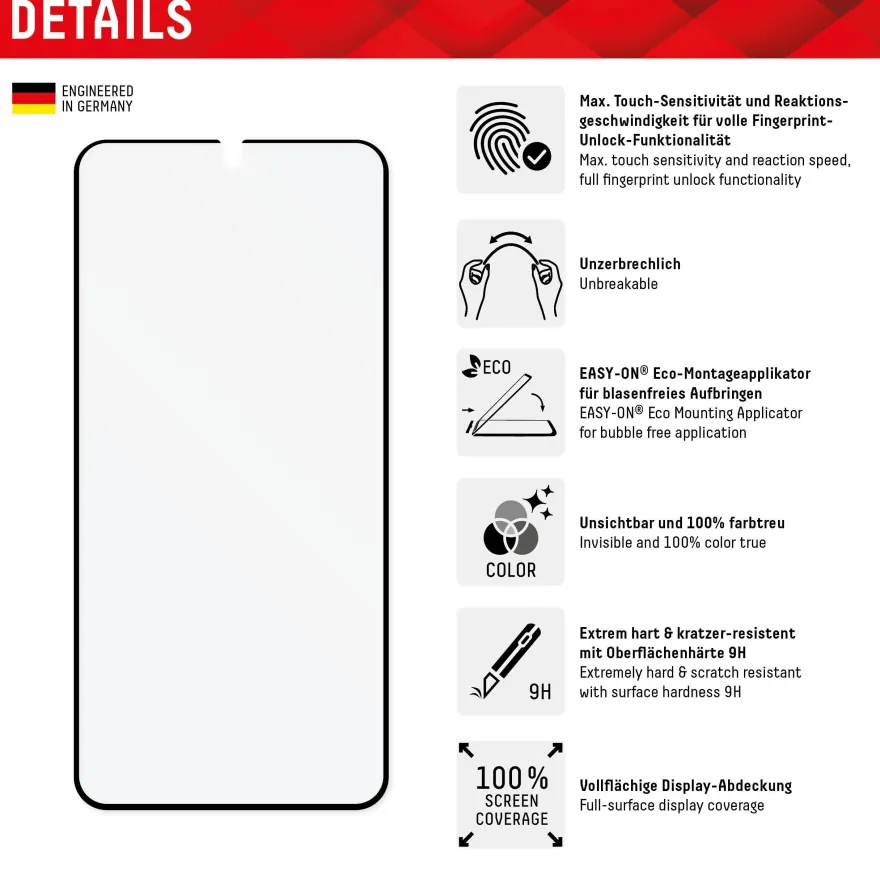 Displex ProTouch Panzerfolie Eco Samsung S22/S23
