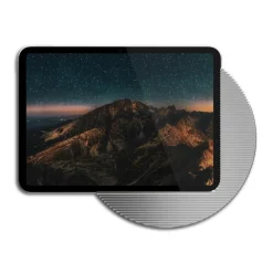 Displine Moonlight Wall Apple iPad 10.9 (10. Gen) Wandhalter USB-C, silber eloxie