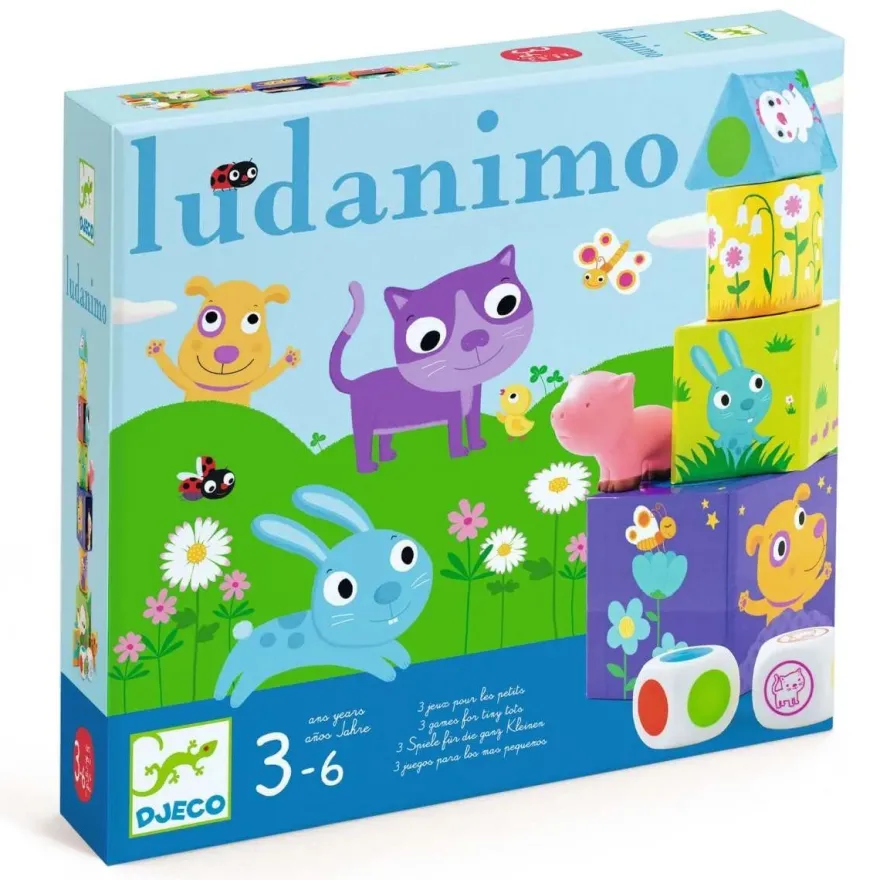 Djeco Ludanimo 3-in-1 Spiel für Kinder ab 3