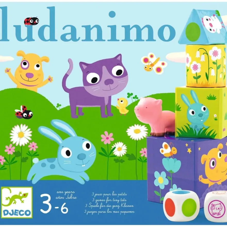 Djeco Ludanimo 3-in-1 Spiel für Kinder ab 3