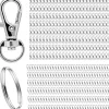 DKBT Schlüsselring Edelstahl Klein 400 Stück Karabiner Schlüsselanhänger
