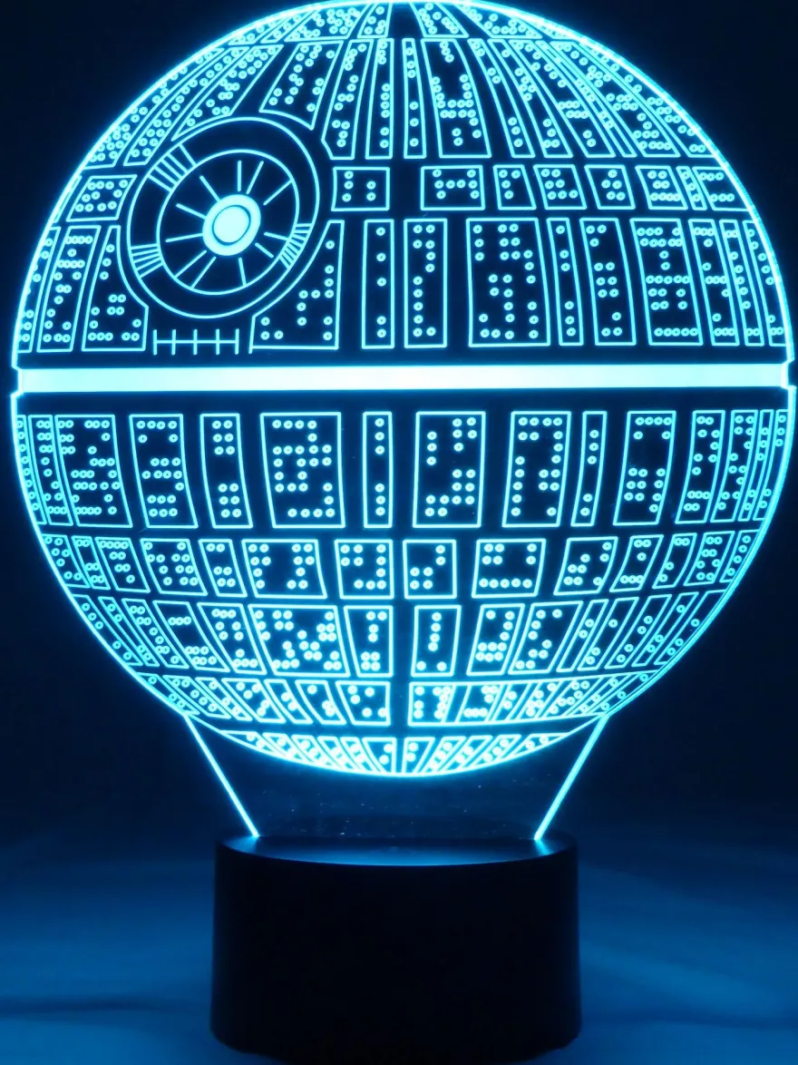 3D LED-Lampe Planet Weltraum Tischlampe Wohnlicht Tischleuchte Kinderzimmerlampe