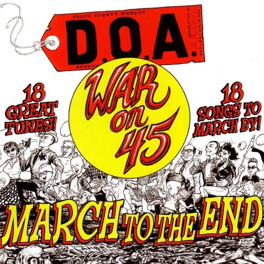 D.O.A.: War On 45 (Red Vinyl) - BROKEN Silence - (LP / W)