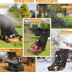 Docepert Rasenmäher Abdeckung, Wasserdicht 420D Oxford Schutzhülle für