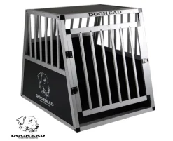 Doghead Hundetransportbox Alu 70x75x63 Eco Neu Hundebox Hundekäfig Transportbox Auto