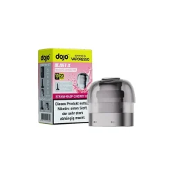 Dojo Blast X, Nachfüllbehälter, Straw-Rasp Cherry Ice 20mg 10ml