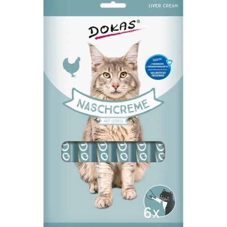 Dokas Cat Snack Nasch-Creme mit Leber