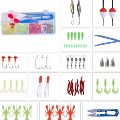 doorslay Angelset für Kinder: Teleskop Angelrute, Rolle, Köder & Tasche (1.65m)