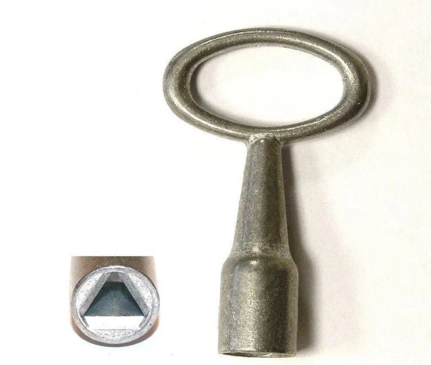 Dornschlüssel mit Innendreikant 4, 5, 6, 7, 8, 9, 10, 12mm, Dreikantschlüssel