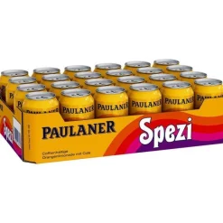 24 Dosen a 0,33L Paulaner Spezi Cola Orange Mix Orginal inc Einweg-Pfand