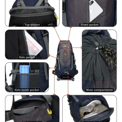 Doshwin 70L Trekkingrucksack Campingrucksack Reiserucksack Wanderrucksack Damen