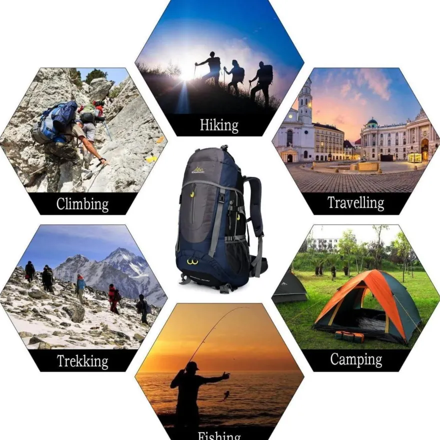 Doshwin 70L Trekkingrucksack Campingrucksack Reiserucksack Wanderrucksack Damen