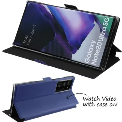 doupi Flip Case Samsung Note 20 Ultra Magnet Cover Aufstellbar Ständer Schutz Hülle