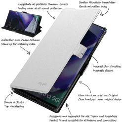 doupi Flip Case Samsung Note 20 Ultra Magnet Cover Aufstellbar Ständer Schutz Hülle