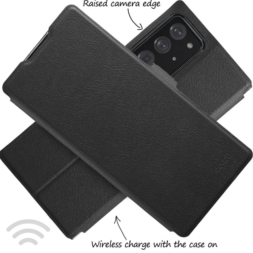 doupi Flip Case Samsung Note 20 Ultra Magnet Cover Aufstellbar Ständer Schutz Hülle