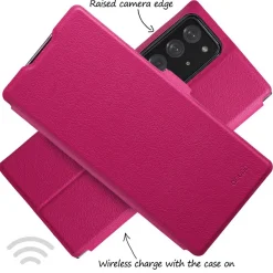 doupi Flip Case Samsung Note 20 Ultra Magnet Cover Aufstellbar Ständer Schutz Hülle